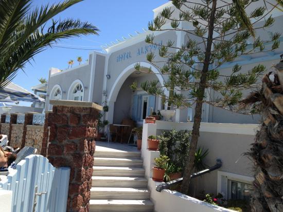 Alkyon Hotel Kamári エクステリア 写真